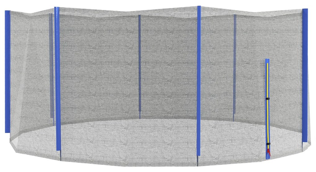 Sportnow Rede de Reposição para Trampolins Ø 366 cm 8 Postes Retos Rede de Segurança para Trampolins Entrada com Zíper | Aosom Portugal