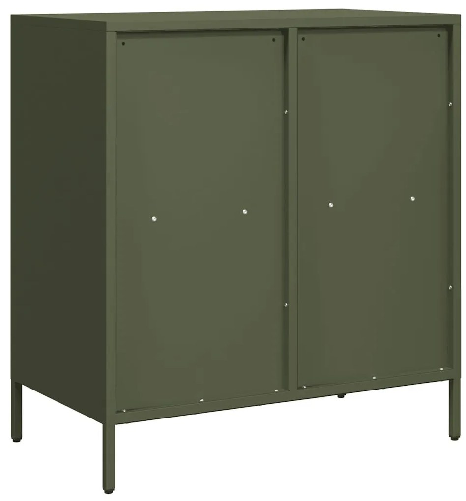 Aparador 68x39x73,5 cm aço laminado a frio verde-azeitona