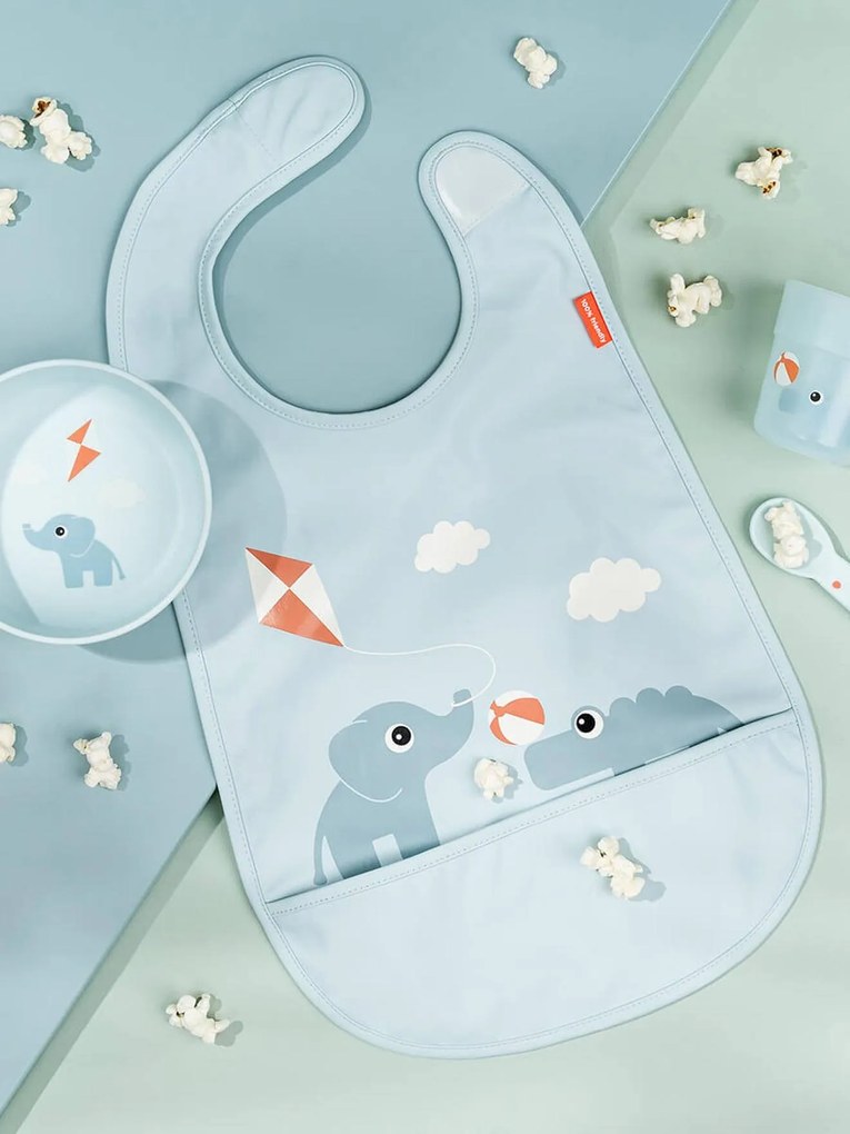Conjunto 1ª refeição, Playground da DONE BY DEER azul