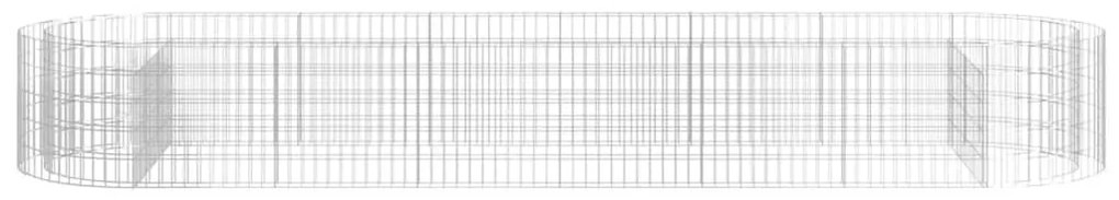 Canteiro elevado/cesto gabião 400x100x50 cm ferro galvanizado