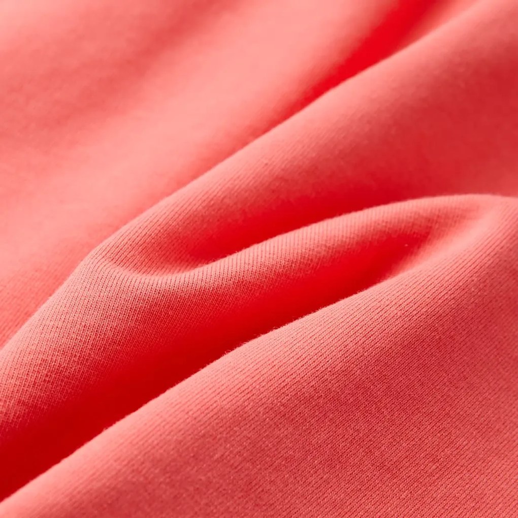 Vestido de criança com cordão cor coral 92