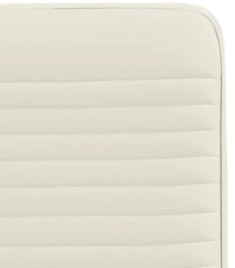 Cadeiras de jantar 4 pcs veludo cor creme