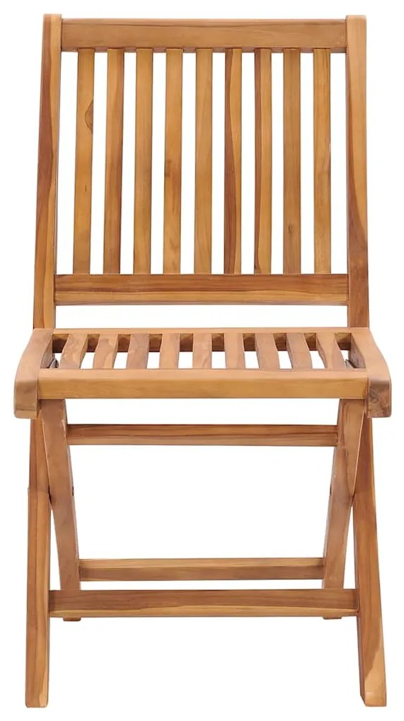 Cadeiras de jardim dobráveis c/ almofadões 6 pcs teca maciça
