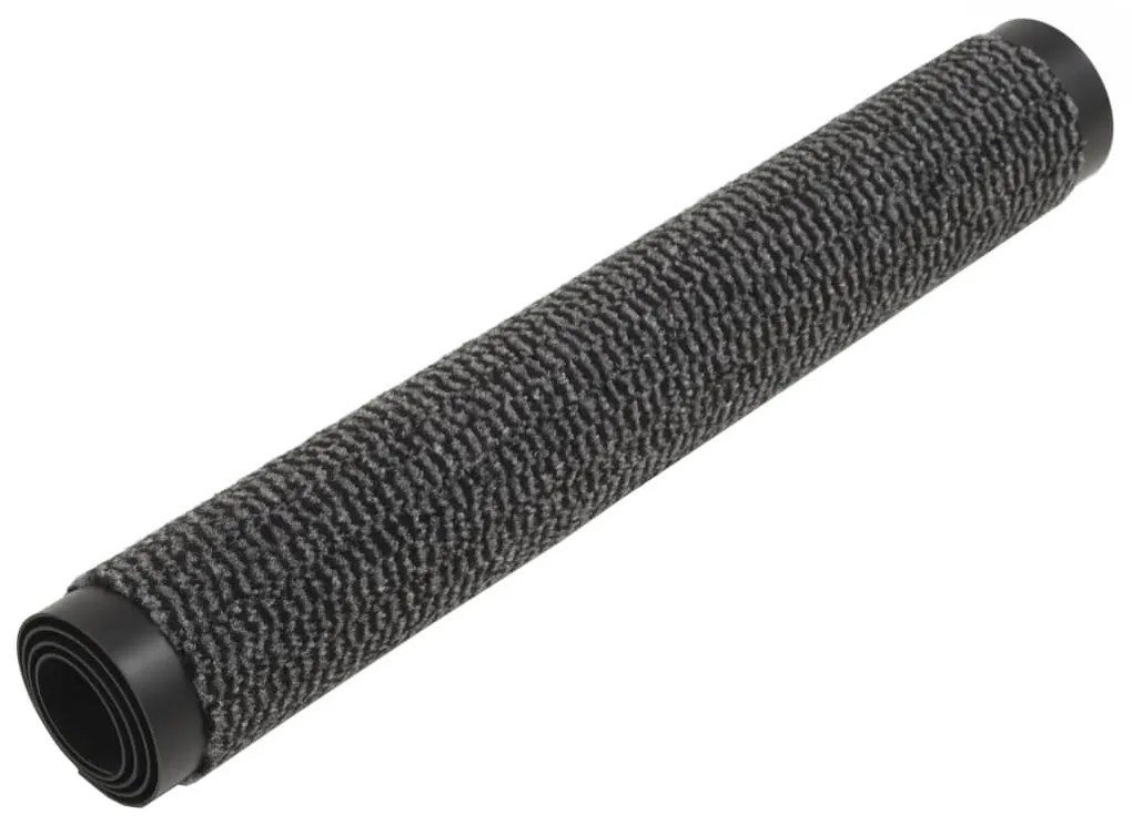 Tapete controlo pó retangular tufado 2pcs 120x180cm antracite