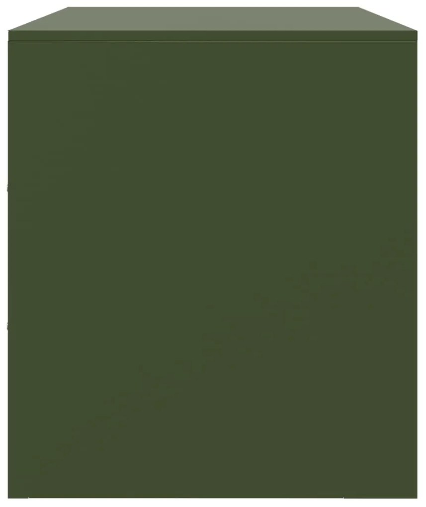 Móvel de TV 99x39x44 aço verde azeitona