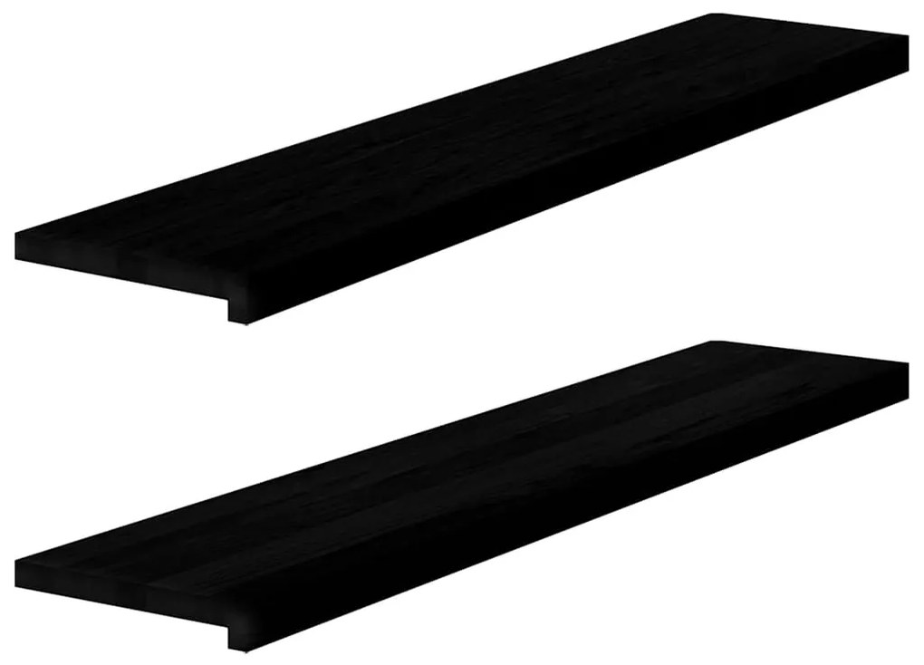 Soleiras da janela 2 pcs 120x30x2 cm carvalho castanho-escuro