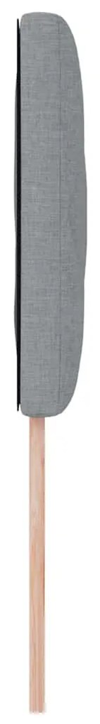 Cabeceira Design de Blocos de Diamante Cinza Claro, 90 cm, Tecido