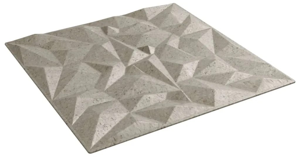 Painéis de parede 48 pcs 50x50 cm 12m² XPS ametista betão