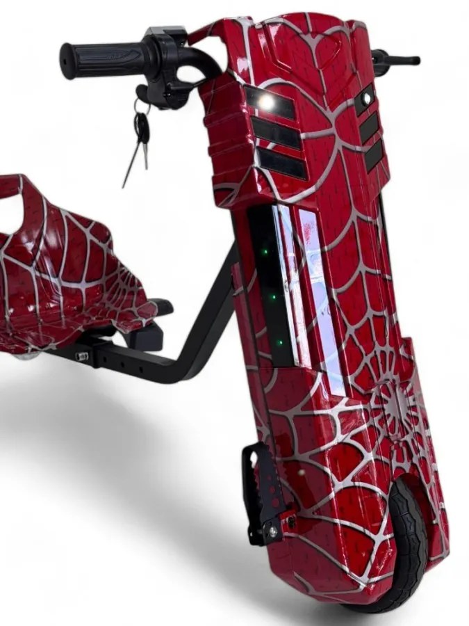 Triciclo eléctrico Crianças Drift Trike 250W 36V litio Homem Aranha