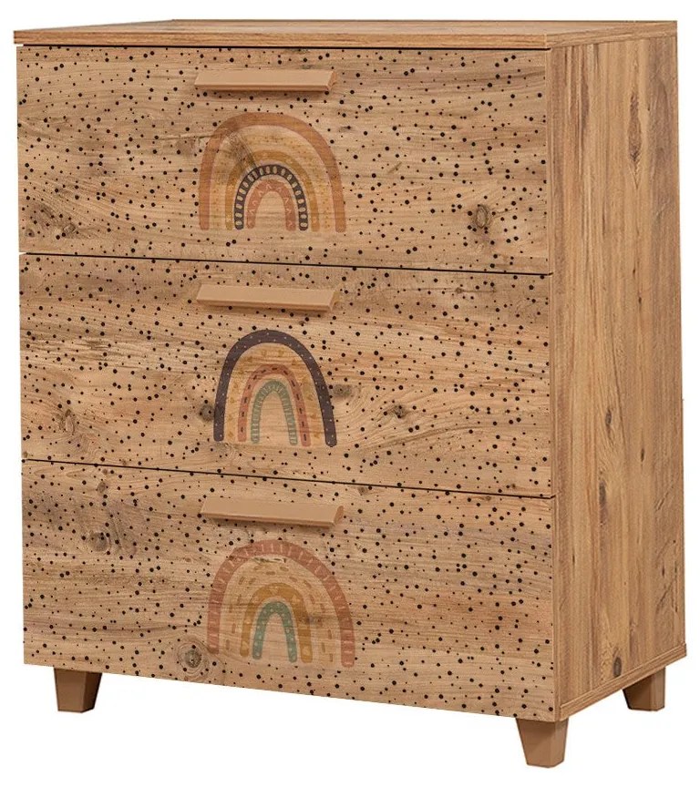 Cômoda Leva Gravis – Pine Atlantic – 80x95x43 cm