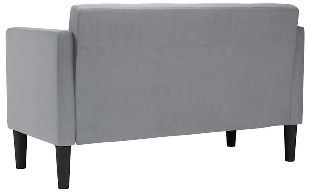 Sofá-luvas 111 cm tecido cinzento-claro