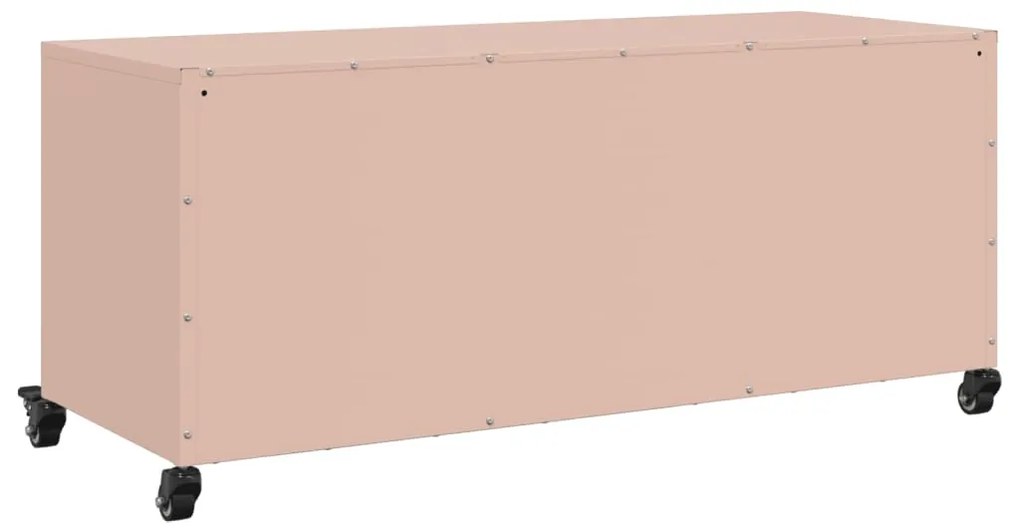 Móvel de TV 100,5x39x43,5 cm aço rosa