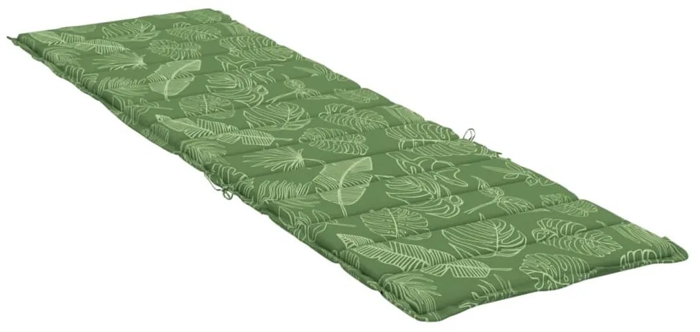Almofadão p/ espreguiçadeira tecido oxford padrão folhas