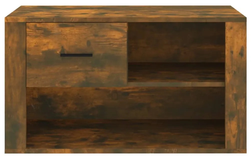 Sapateira 80x35x45 cm derivados de madeira carvalho fumado