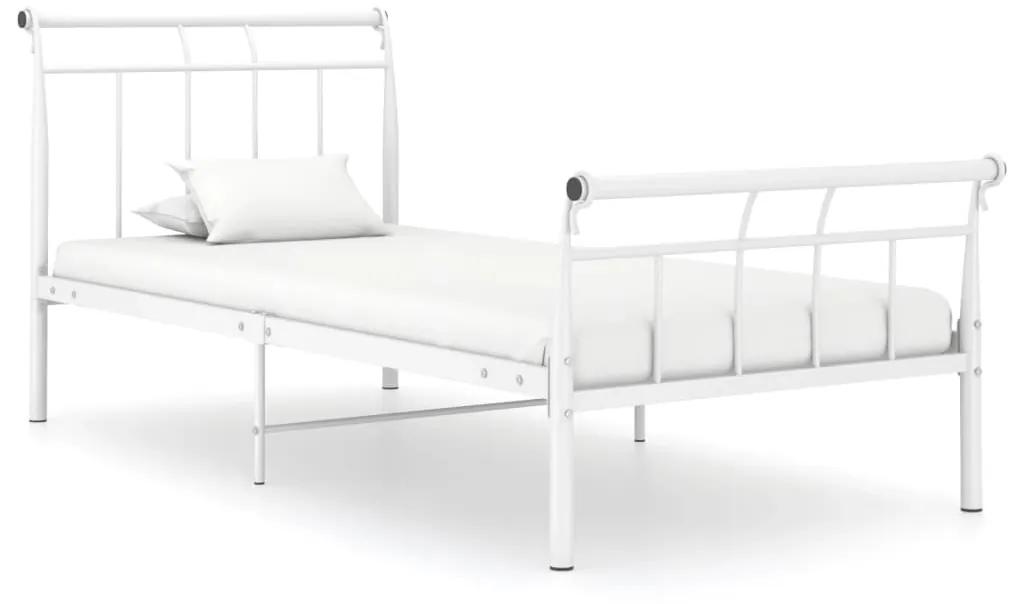 325031 vidaXL Estrutura de cama metal 90x200 cm branco