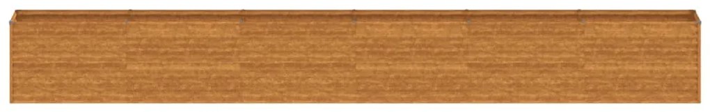 Canteiro elevado de jardim 578x50x69 cm aço corten