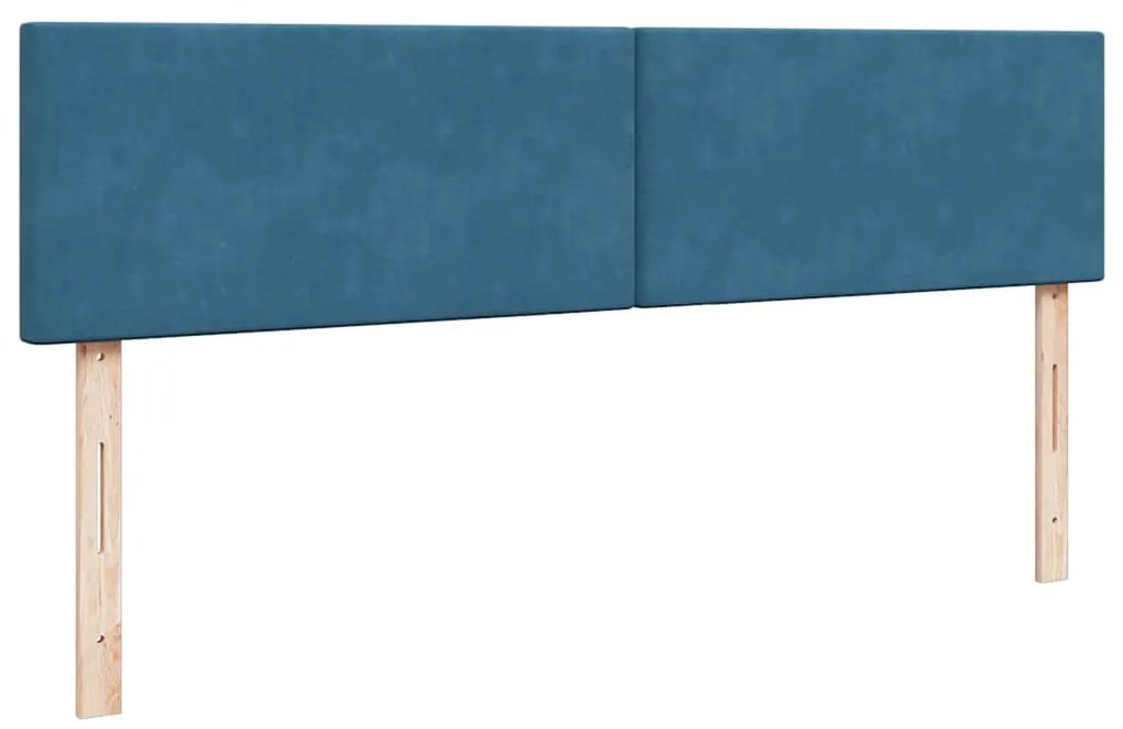 Estrutura de cama otomana com colchão 160x200 cm azul escuro