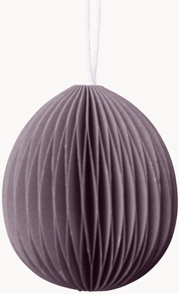 Ornamentos artesanais de ovo de Páscoa Ovoid, conjunto de 4