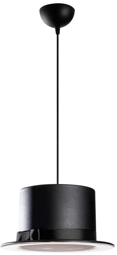 Candeeiro de Teto Fotr Sivani – Preto e Branco – 30 cm de Diâmetro, 11