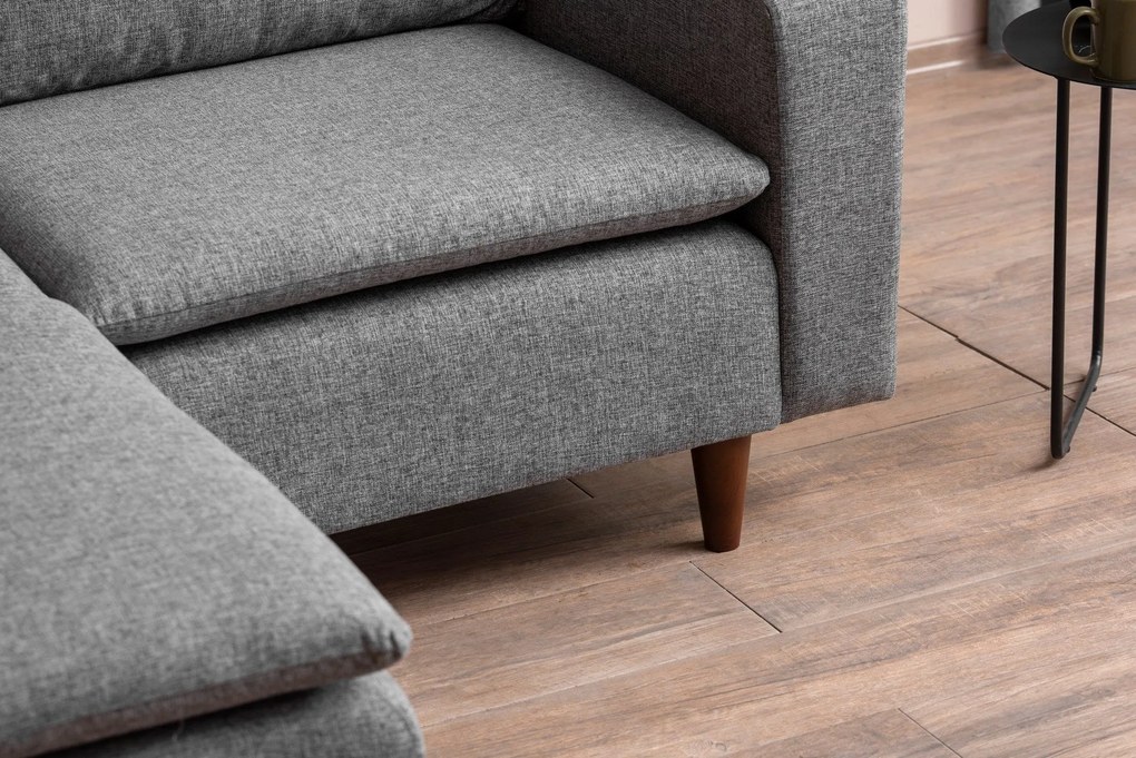 Sofá de Canto Lungo – Cinzento Claro – 180 cm