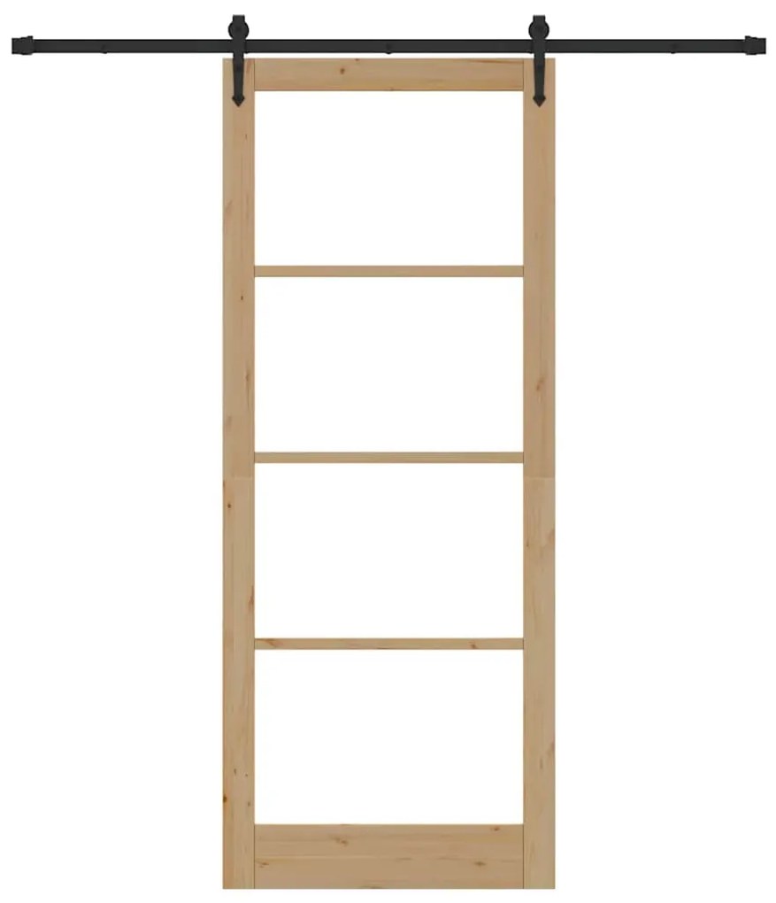 Porta Deslizante vidaXL com Conjunto de Ferragens 'ORKDAL'93x232 cm