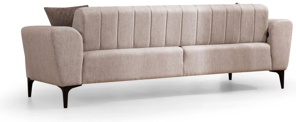 Sofá-cama de 3 Lugares Hamlet – Bege – 230 cm x 95 cm x 77 cm