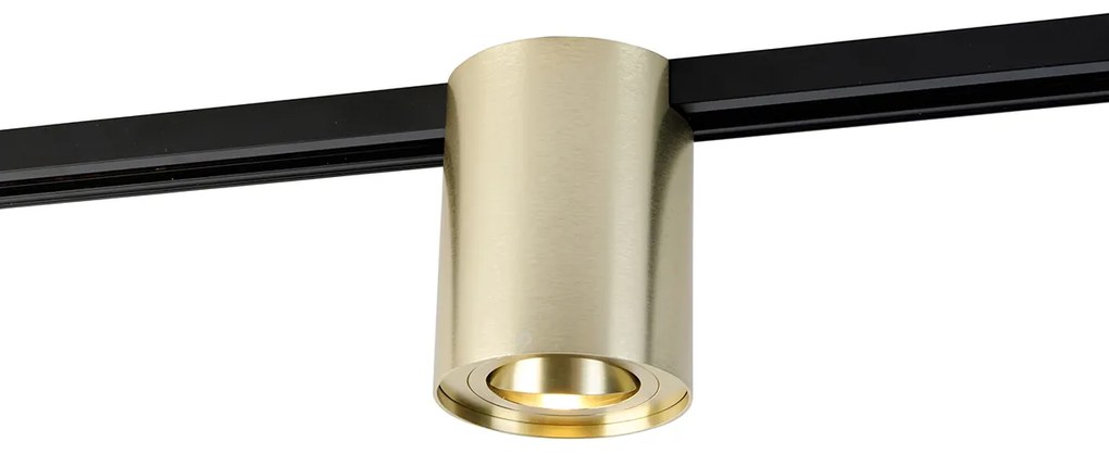 Projetores de calha modernos monofásicos dourados - Rondoo Up Moderno