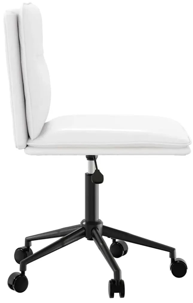Cadeiras de jantar 2 pcs couro artificial branco