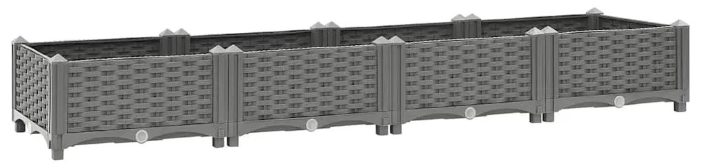 Canteiro elevado 160x40x23 cm polipropileno