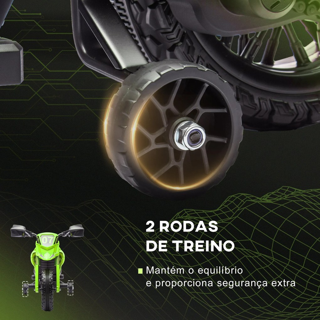 AIYPLAY Mota Elétrica para Crianças acima de 3 Anos Moto a Bateria par