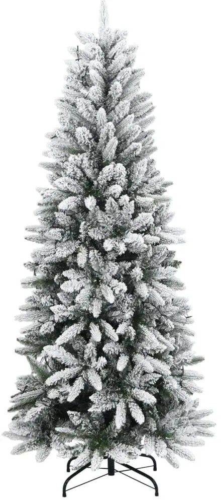 Árvore Natal artificial c/ 300 luzes LED e flocos de neve 240cm