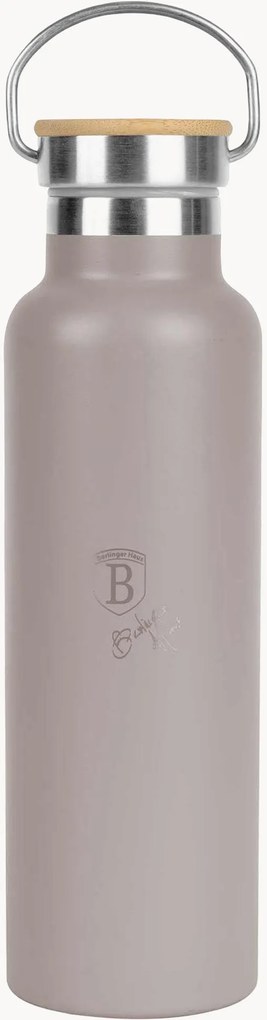 Frasco com tampa de bambu Taupe