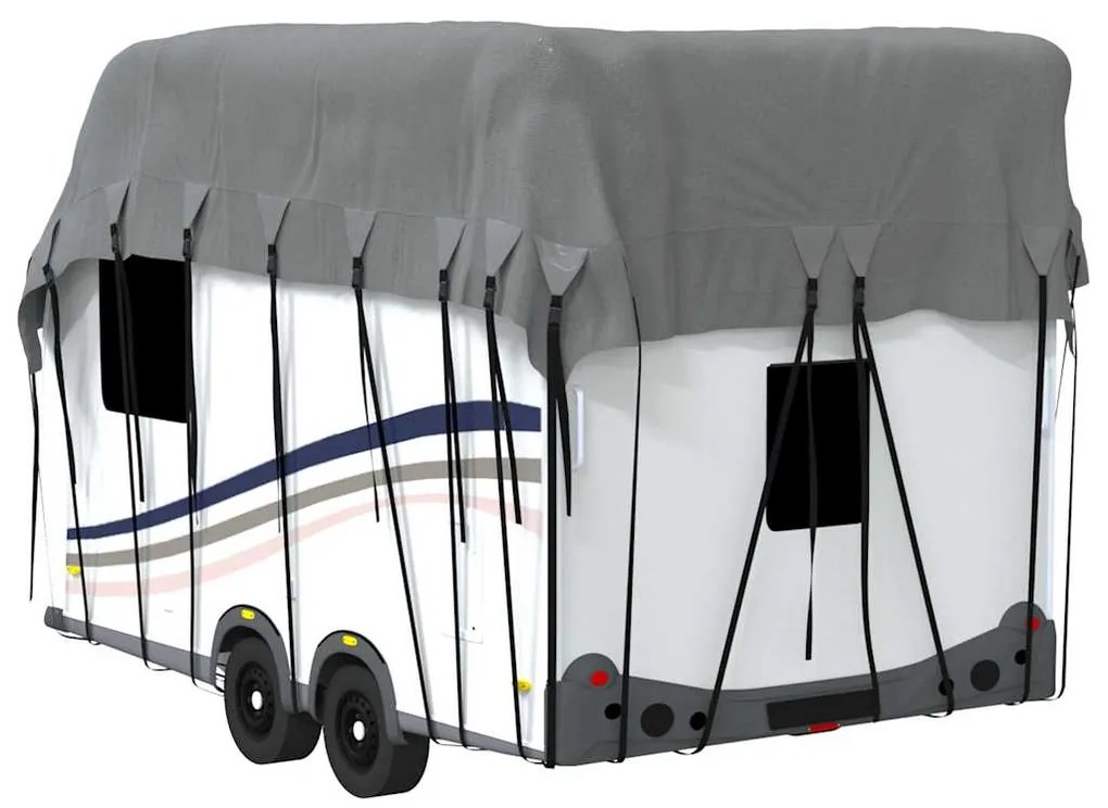 Caravan capa de telhado 600x300 cm tecido não tecido cinzento