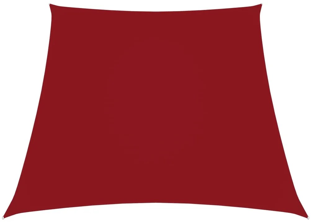 Para-sol estilo vela tecido oxford trapézio 2/4x3 m vermelho