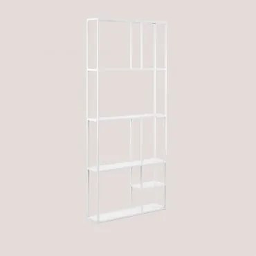 Estante Modular De Parede 80x180 Cm Em Aço Thura Gardénia Branco - Sklum