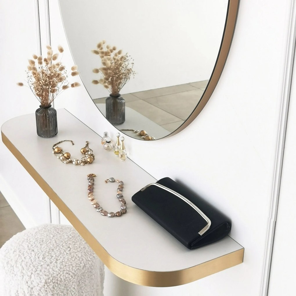 Espelho Gold – Dourado – Diâmetro 90 cm