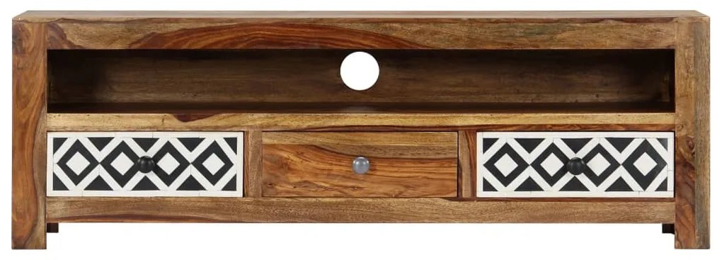 Móvel de TV 120x30x40 cm madeira de acácia maciça