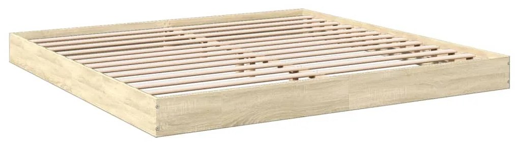 Estrutura cama s/ colchão 180x200cm carvalho sonoma