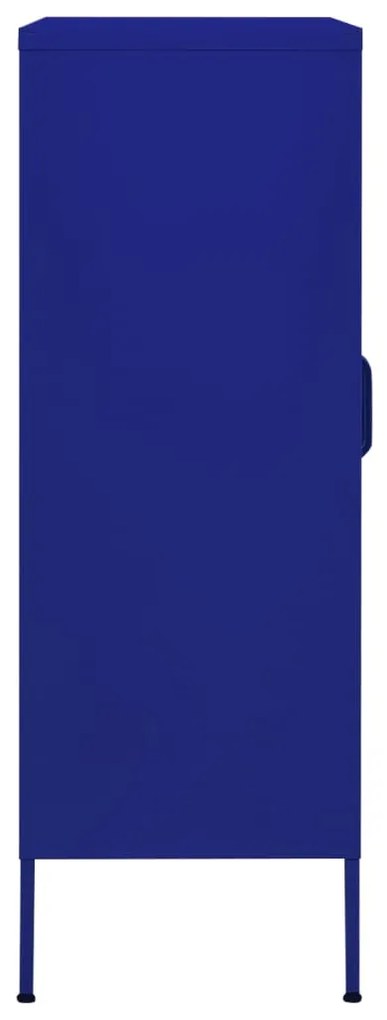 Armário de arrumação aço 80x35x101,5 cm azul-marinho