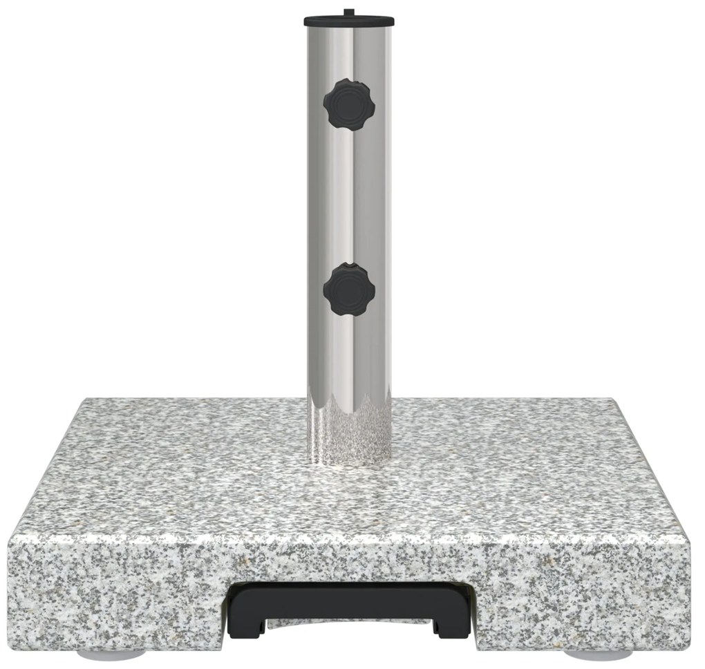 Base de Guarda-Chuva com Rodas com Pega Cinza Granito 29 kg Quadrada