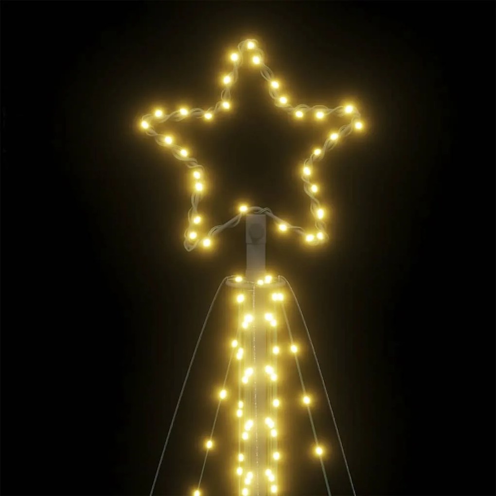 LED Árvore de Natal 570 LEDs Branco Quente 399 cm