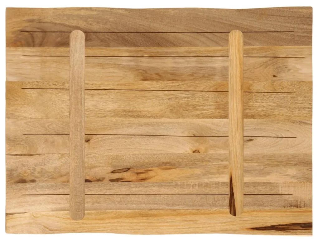 Tampo de mesa c/ borda viva 70x60x3,8cm mangueira áspera maciça
