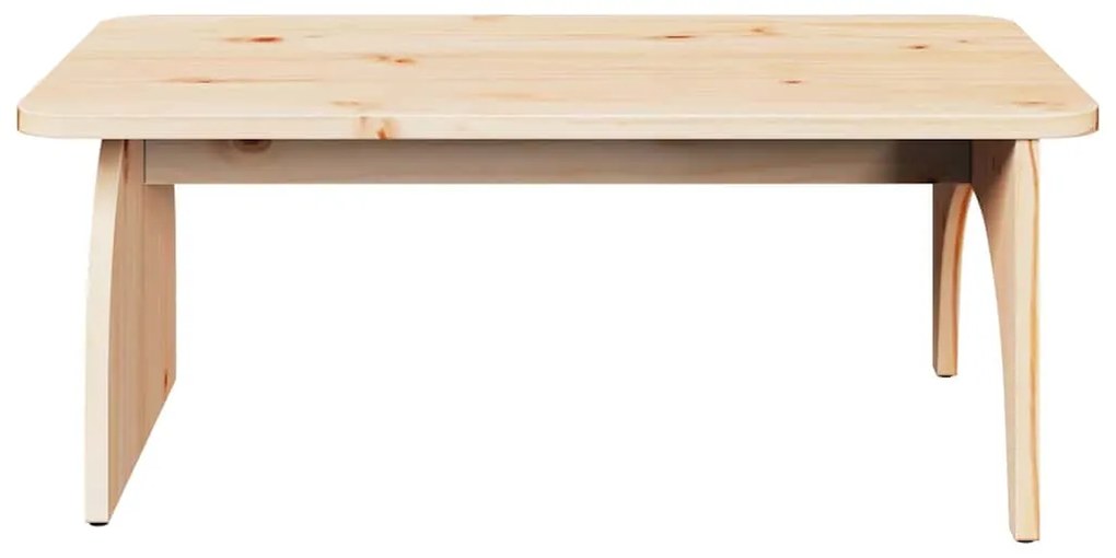 Mesa de centro Natural 80 x 50 x 31 cm Madeira de pinho maciça