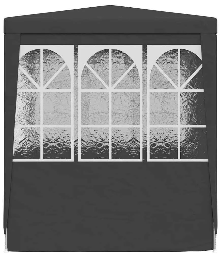 Tenda festas com paredes laterais 2x2m 90g/m² antracite