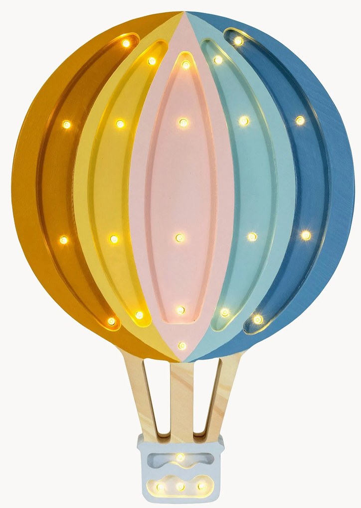 Candeeiro LED artesanal para crianças regulável com temporizador e controlo remoto Hot Air Baloon