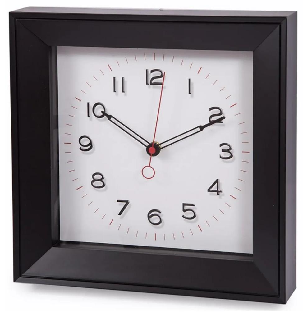 Relógio Parede Timemark Vidro Preto 30X30cm