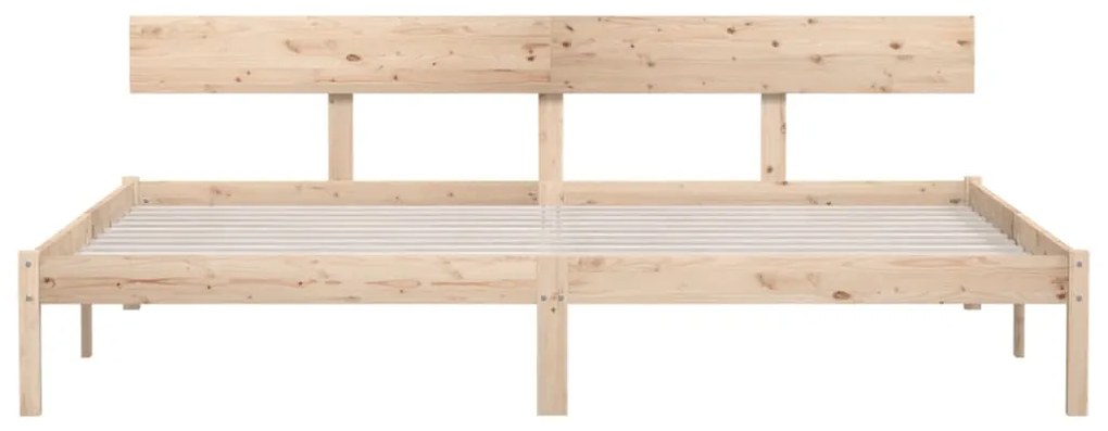 Estrutura de cama super king 180x200 cm pinho maciço