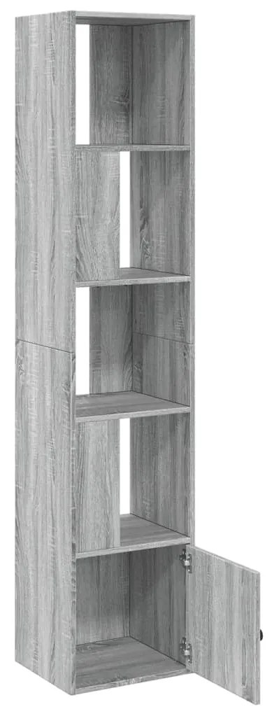 Estante 40x36x189 cm derivados de madeira cinzento sonoma