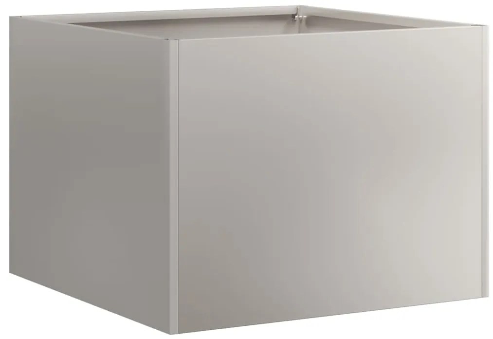 Floreira enferrujada 40x40x30 cm aço resistente