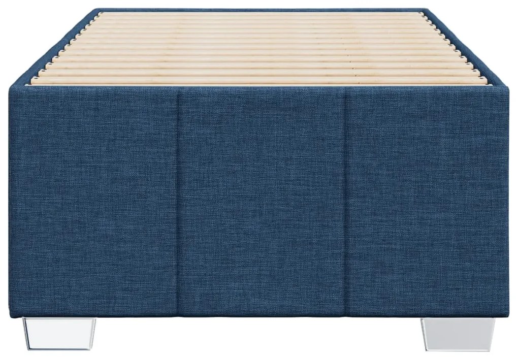 Estrutura de cama sem colchão 90x190 cm tecido azul